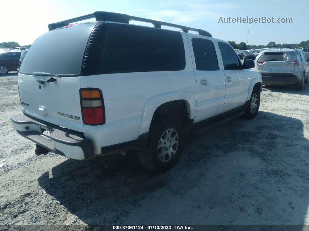 2005 Chevrolet Suburban 1500 Z71 White vin: 3GNFK16Z45G168895