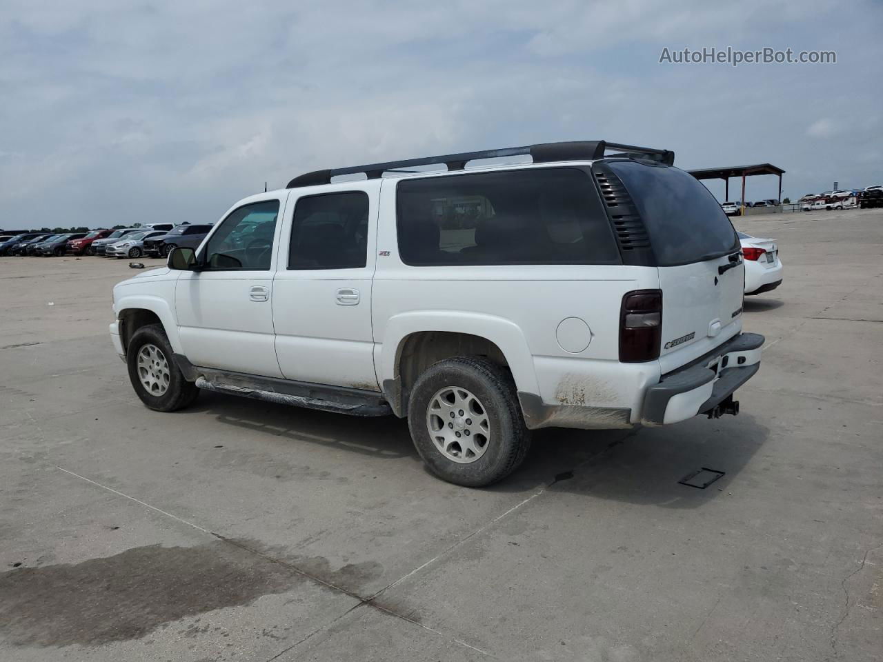 2005 Chevrolet Suburban K1500 White vin: 3GNFK16Z45G195322