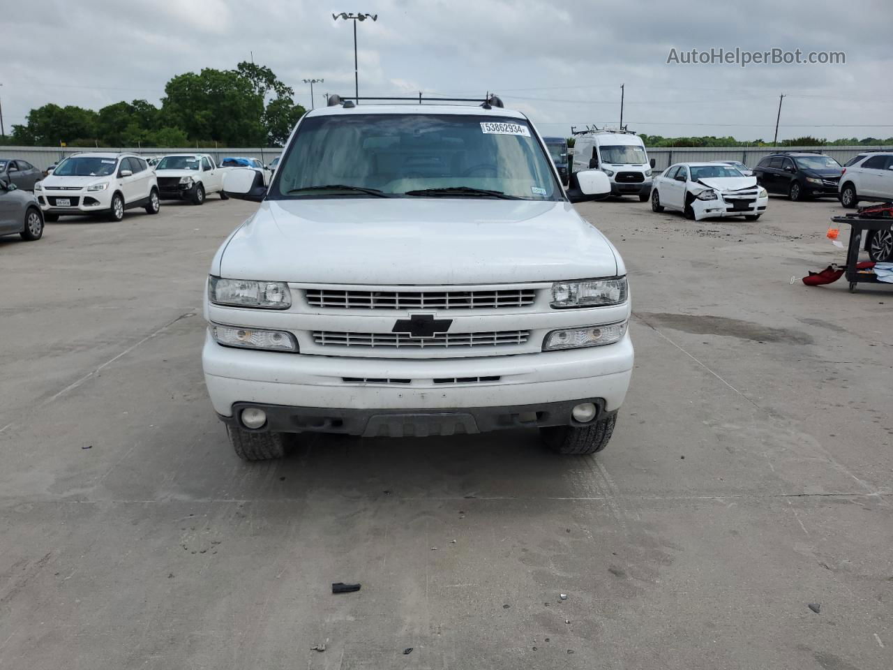 2005 Chevrolet Suburban K1500 White vin: 3GNFK16Z45G195322