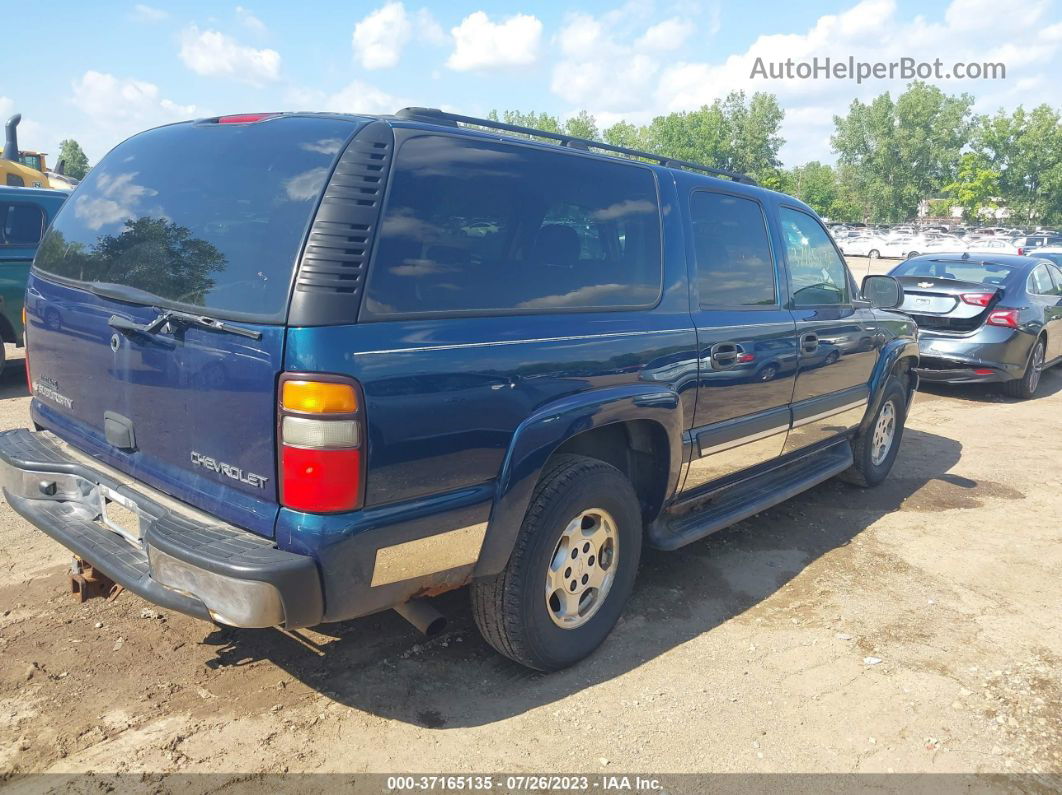 2005 Chevrolet Suburban Ls Blue vin: 3GNFK16Z45G200955