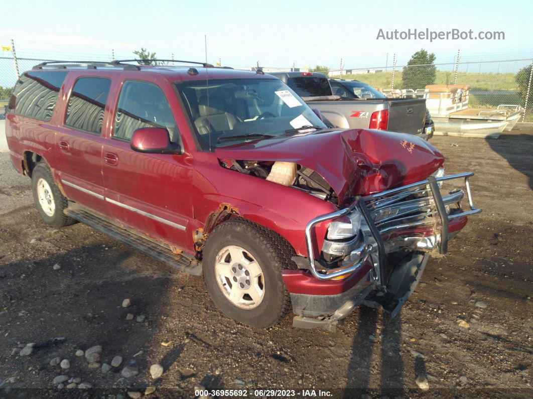 2005 Chevrolet Suburban Lt Maroon vin: 3GNFK16Z55G266513