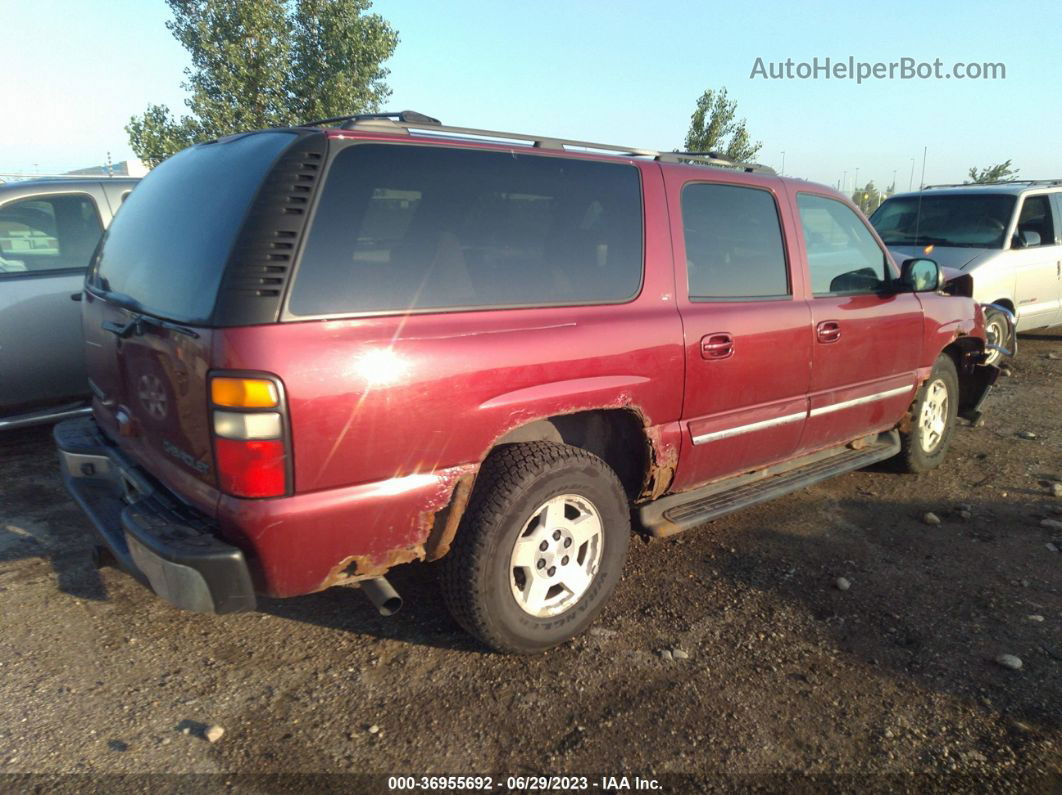 2005 Chevrolet Suburban Lt Maroon vin: 3GNFK16Z55G266513