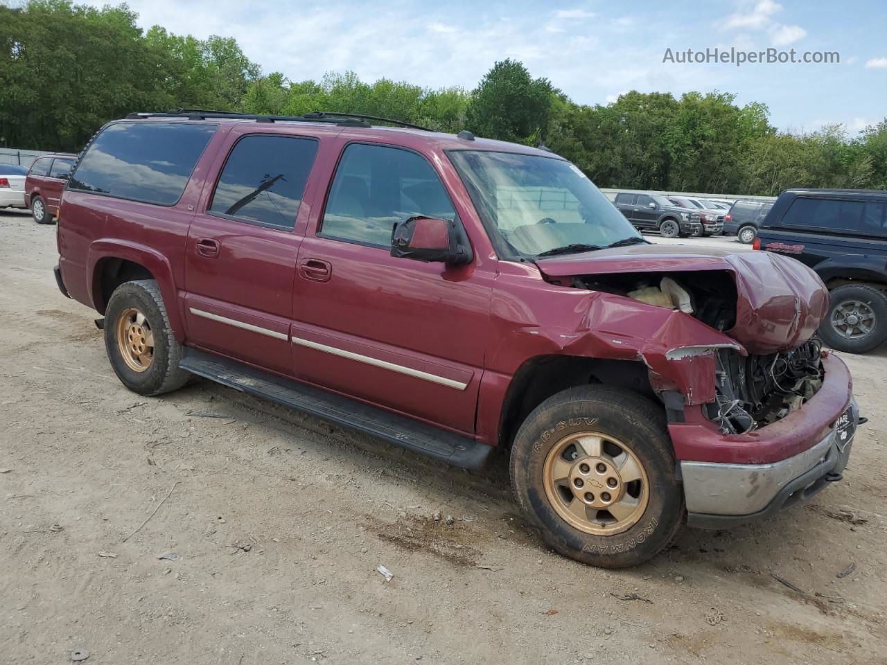 2005 Chevrolet Suburban K1500 Maroon vin: 3GNFK16Z65G202268