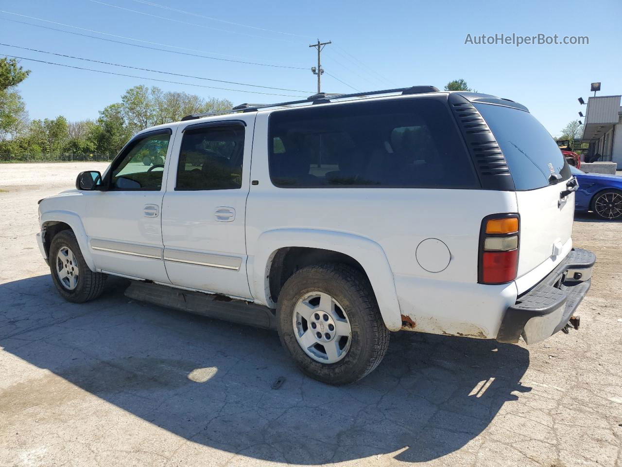 2005 Chevrolet Suburban K1500 White vin: 3GNFK16Z65G245573