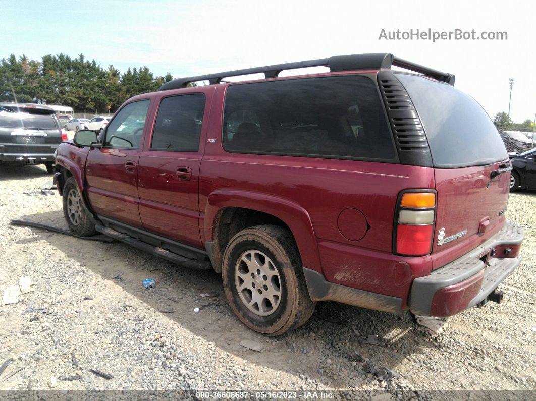 2005 Chevrolet Suburban Z71 Red vin: 3GNFK16Z75G110246