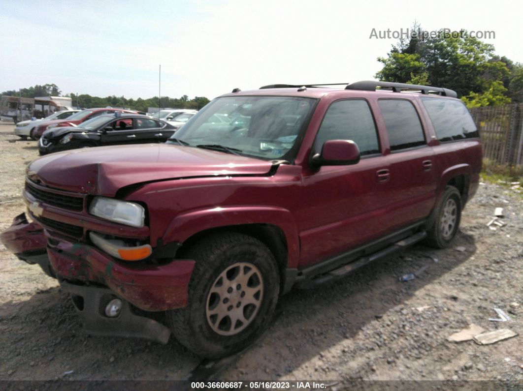 2005 Chevrolet Suburban Z71 Red vin: 3GNFK16Z75G110246