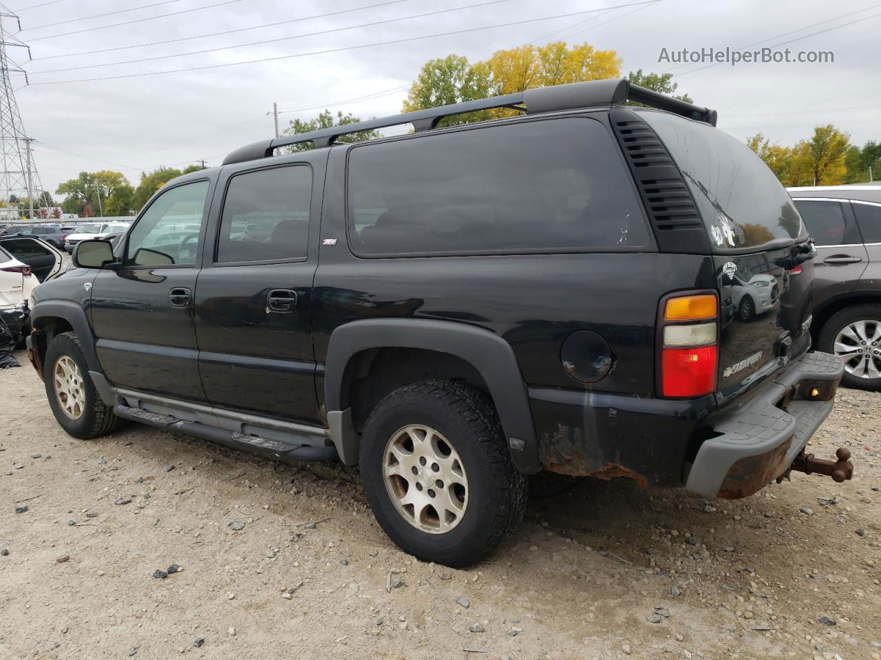 2005 Chevrolet Suburban K1500 Black vin: 3GNFK16Z75G191698