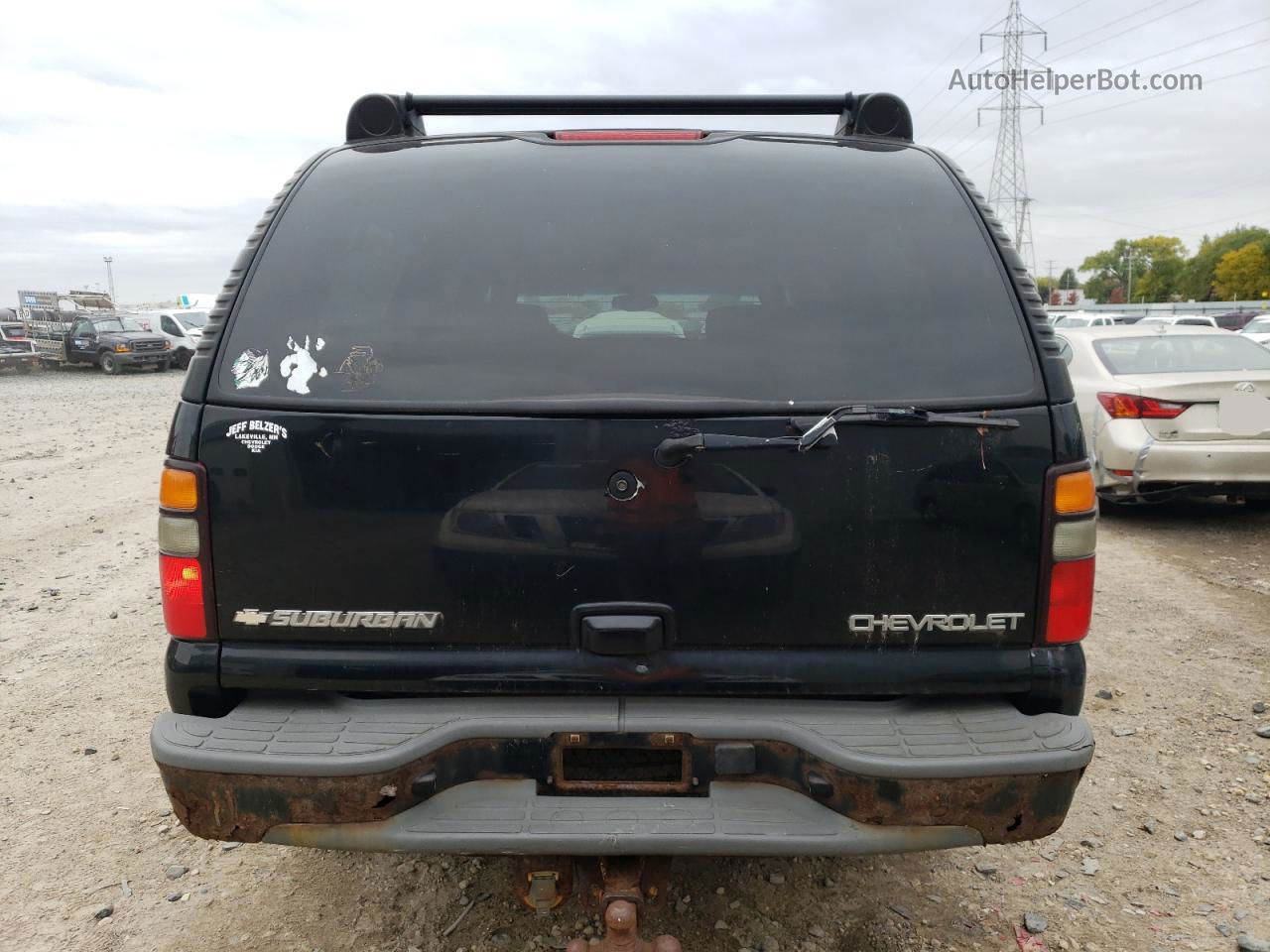 2005 Chevrolet Suburban K1500 Black vin: 3GNFK16Z75G191698