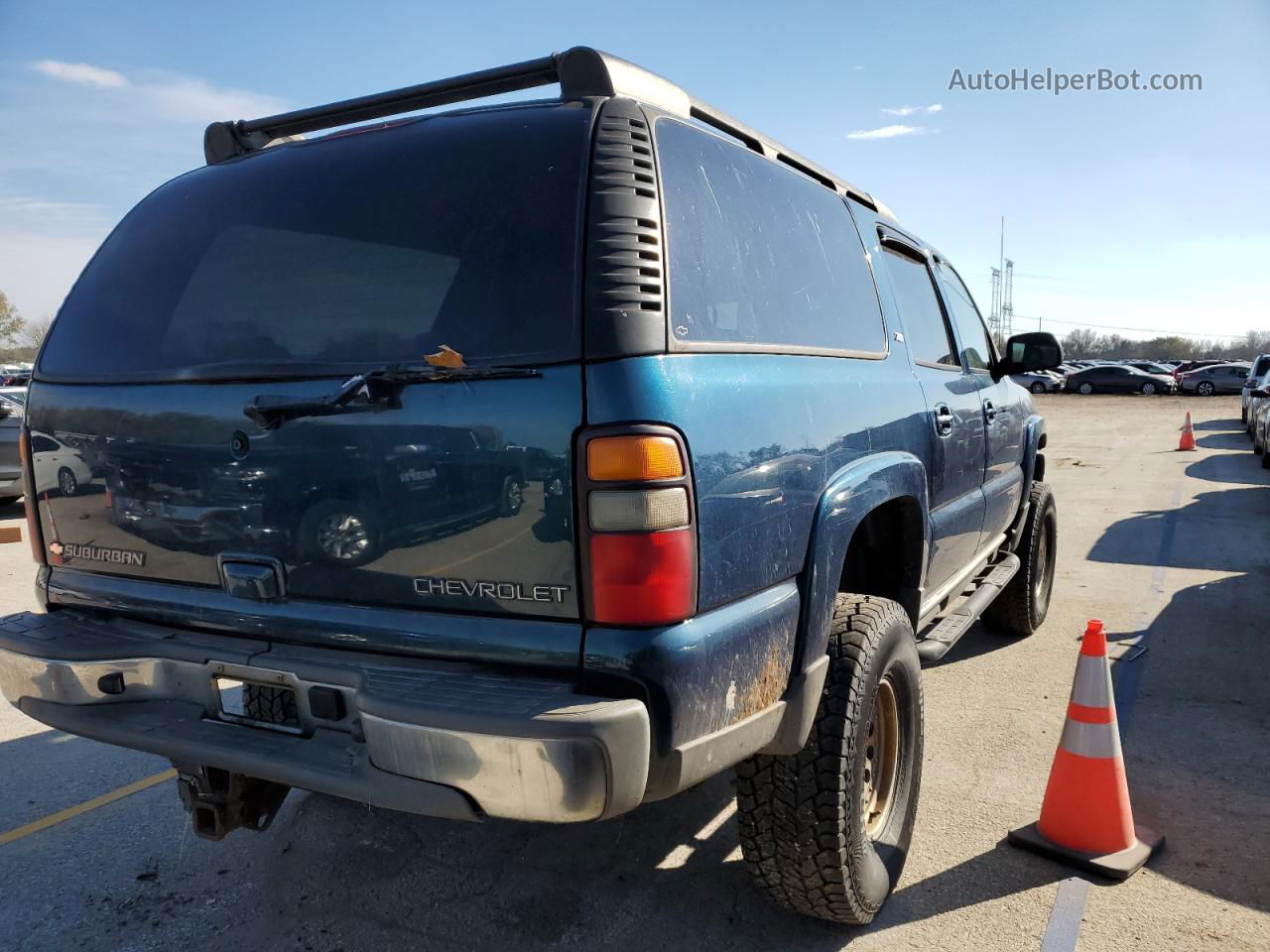 2005 Chevrolet Suburban K1500 Blue vin: 3GNFK16Z85G106139