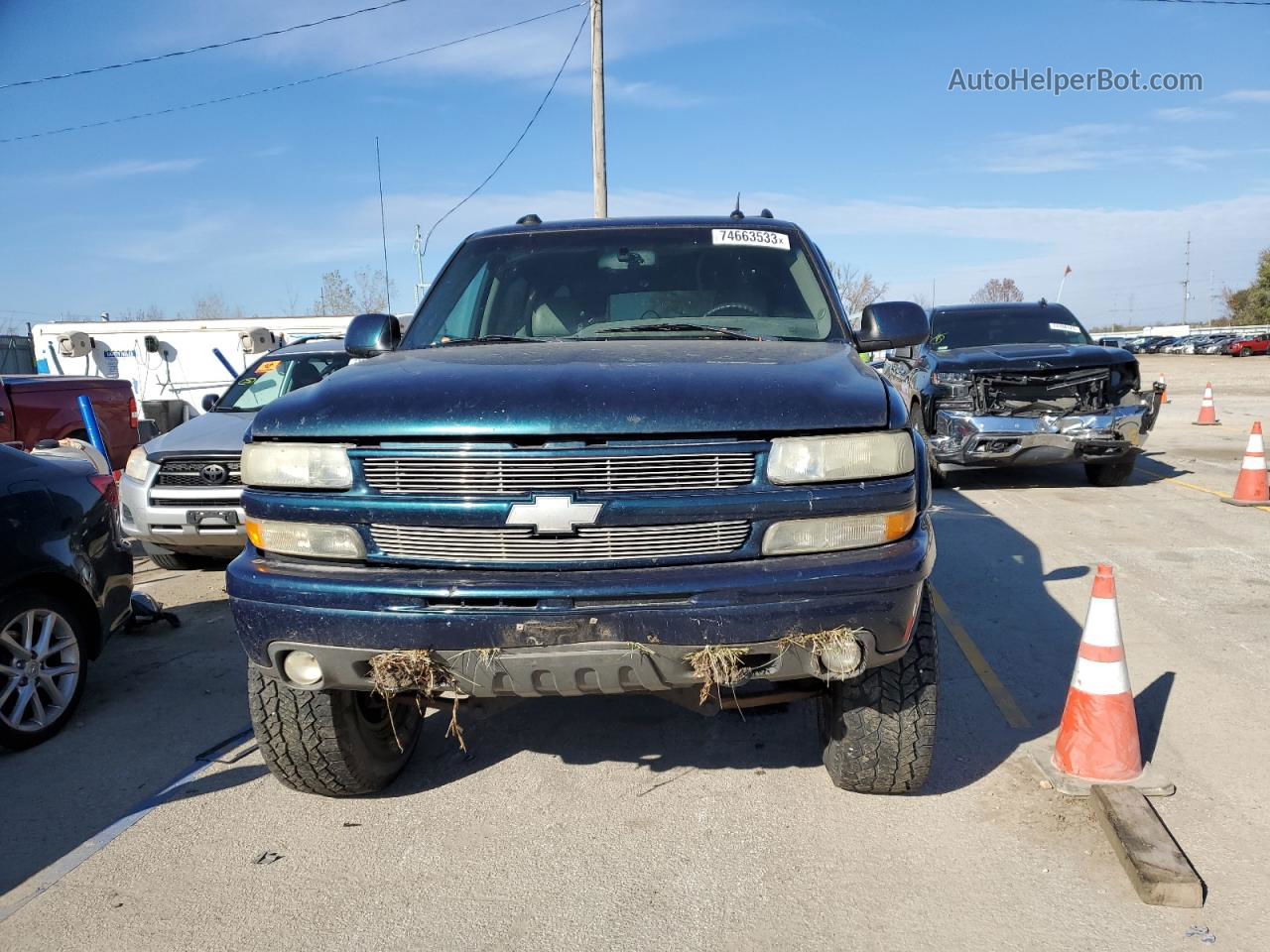 2005 Chevrolet Suburban K1500 Blue vin: 3GNFK16Z85G106139