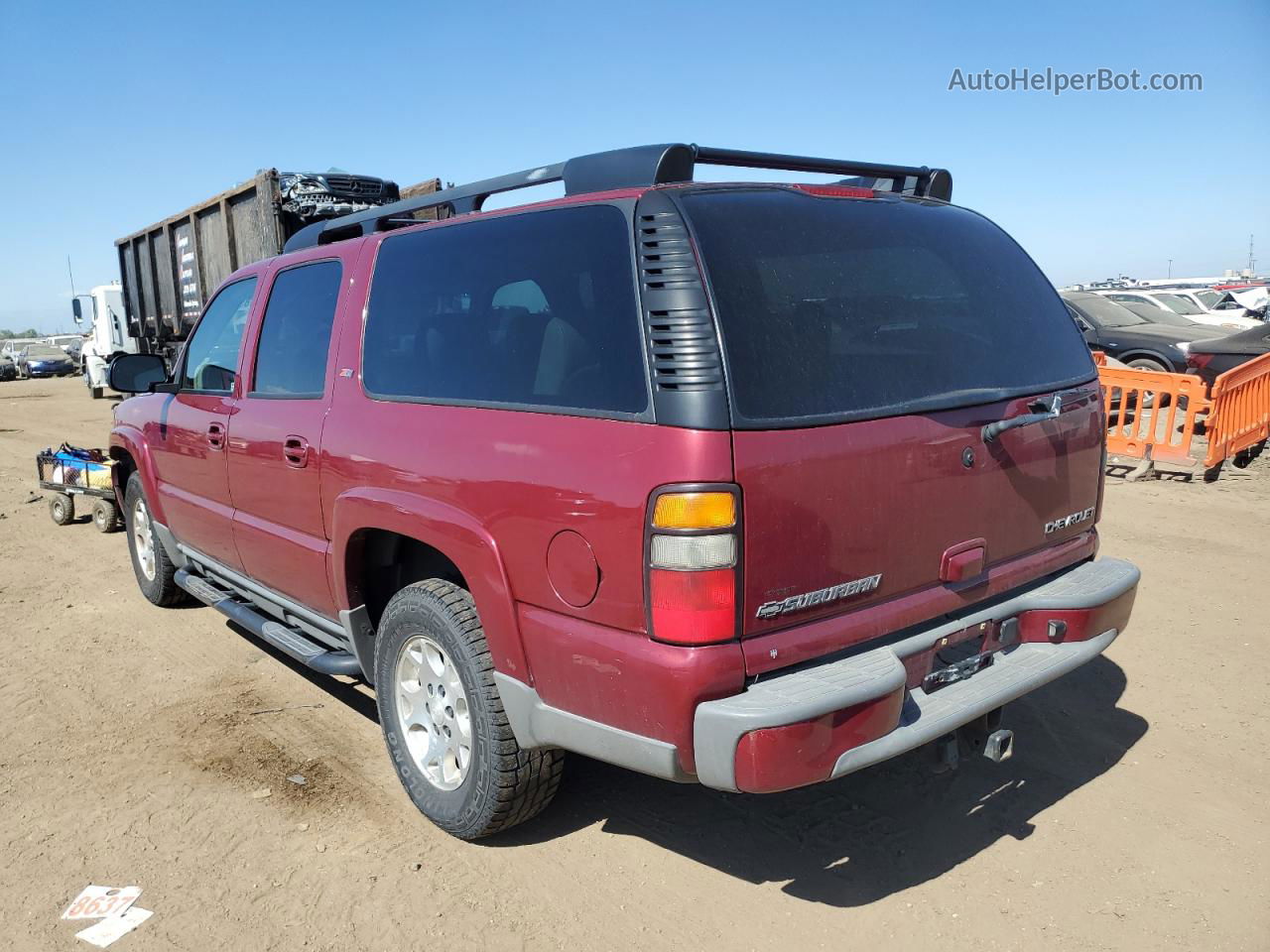 2005 Chevrolet Suburban K1500 Burgundy vin: 3GNFK16Z85G121126