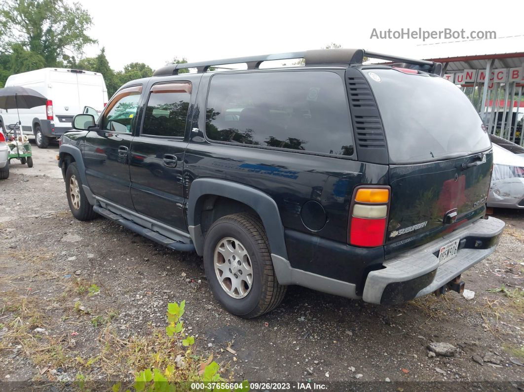 2005 Chevrolet Suburban 1500 Z71 Black vin: 3GNFK16Z85G168138