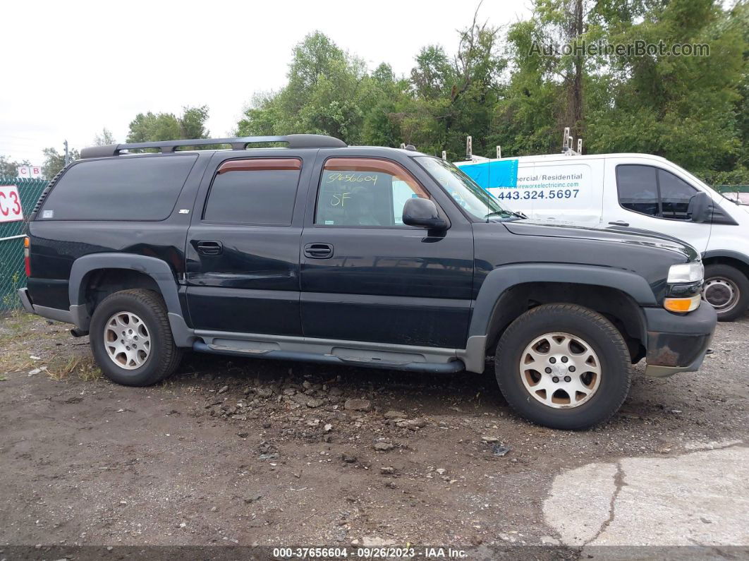 2005 Chevrolet Suburban 1500 Z71 Black vin: 3GNFK16Z85G168138