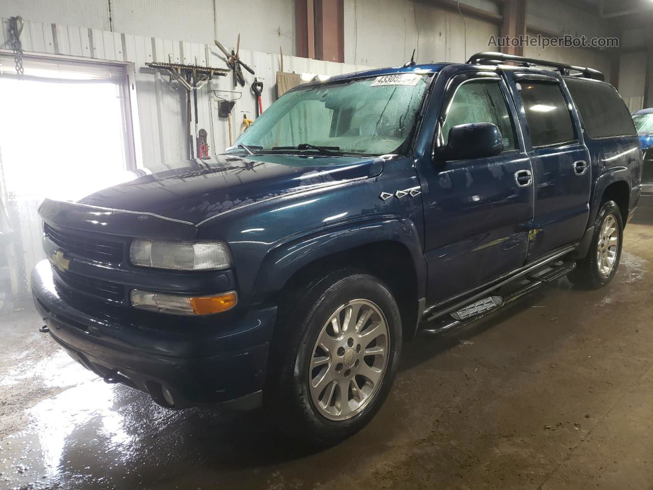 2005 Chevrolet Suburban K1500 Blue vin: 3GNFK16Z85G175140