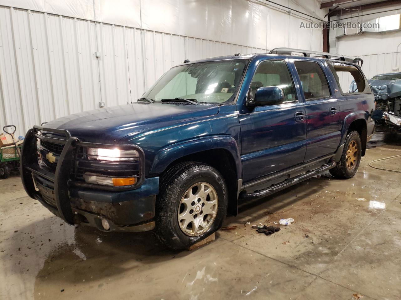 2005 Chevrolet Suburban K1500 Blue vin: 3GNFK16Z85G231075