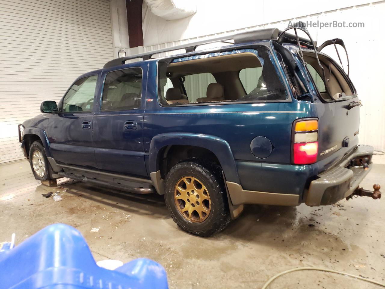 2005 Chevrolet Suburban K1500 Blue vin: 3GNFK16Z85G231075