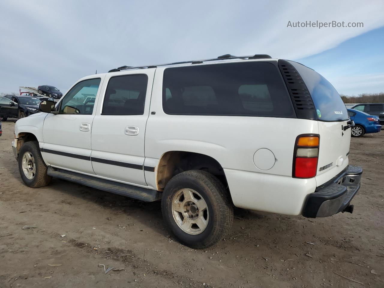 2005 Chevrolet Suburban K1500 White vin: 3GNFK16Z95G217573