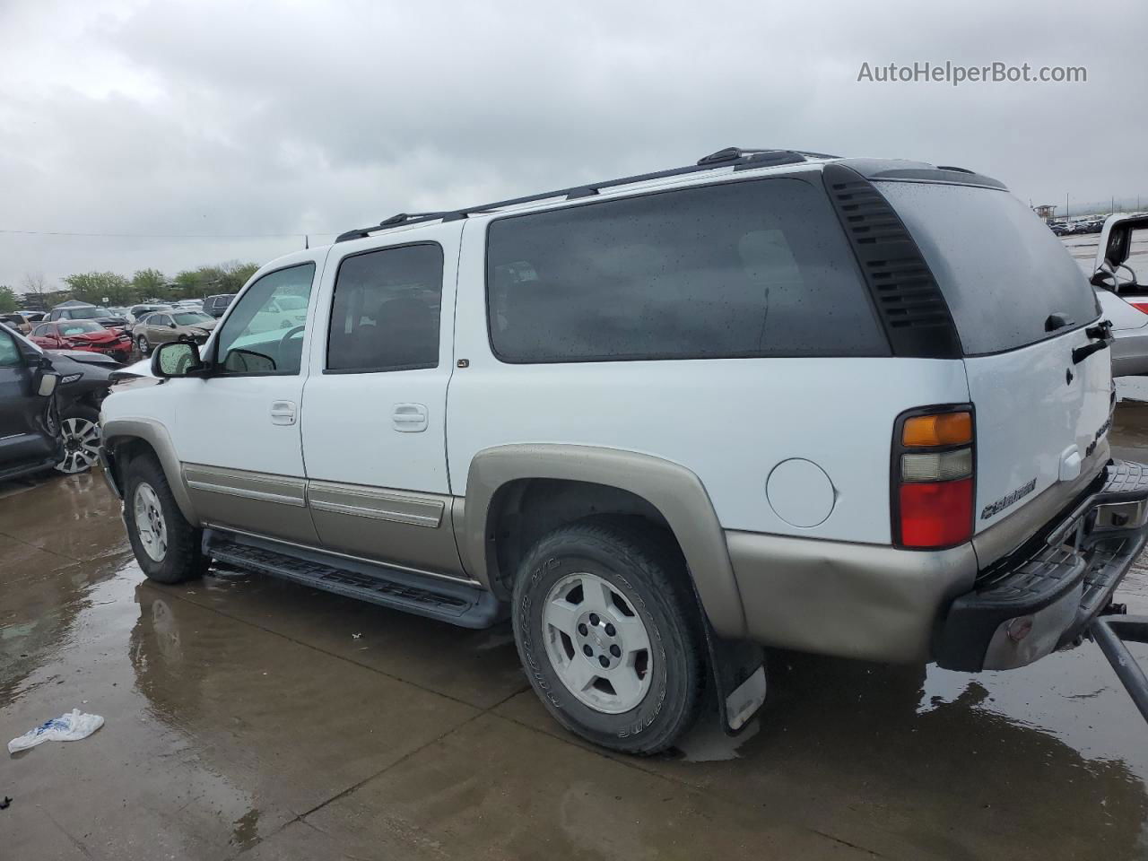 2005 Chevrolet Suburban K1500 White vin: 3GNFK16Z95G263937