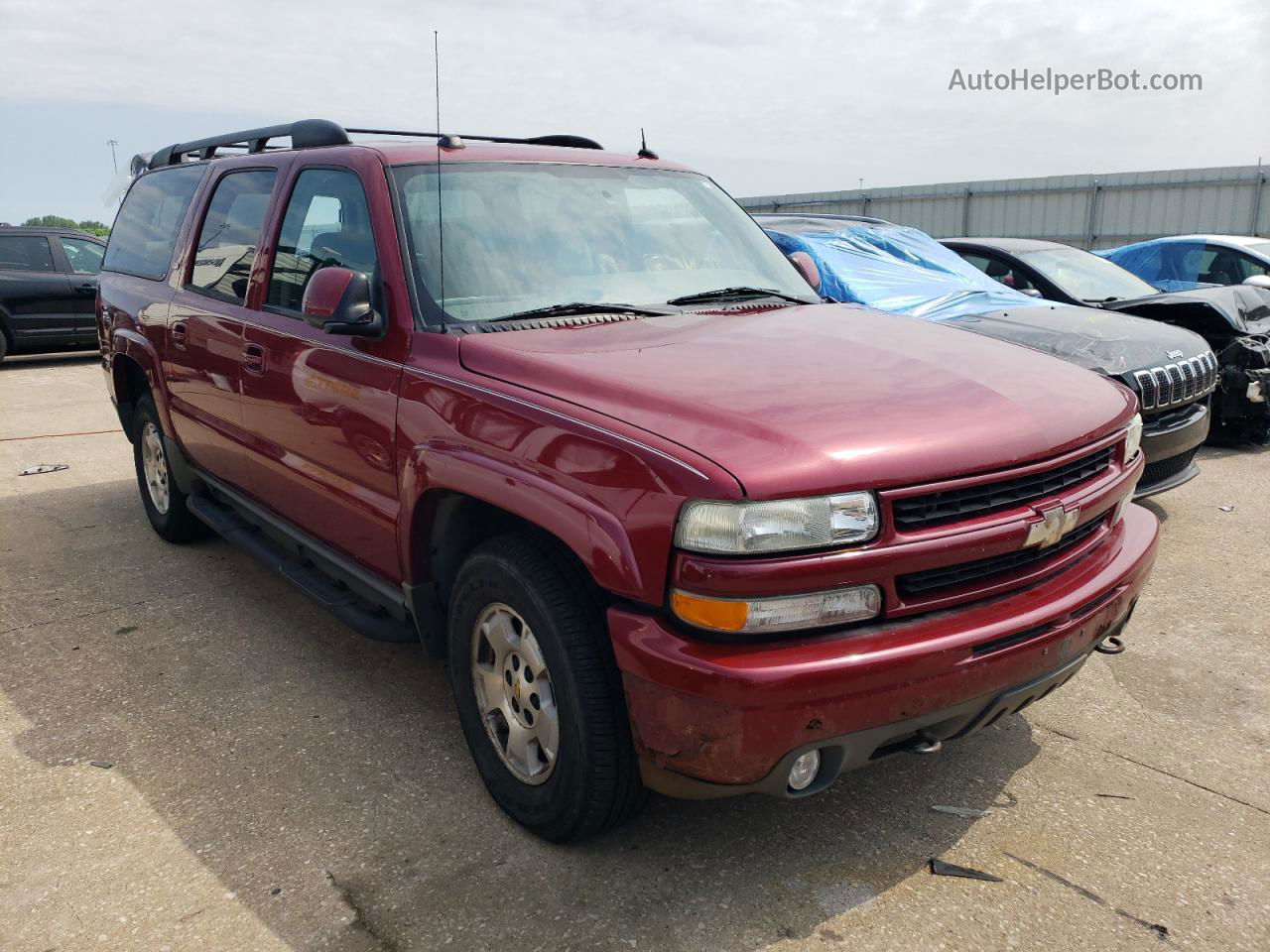 2005 Chevrolet Suburban K1500 Red vin: 3GNFK16ZX5G101296