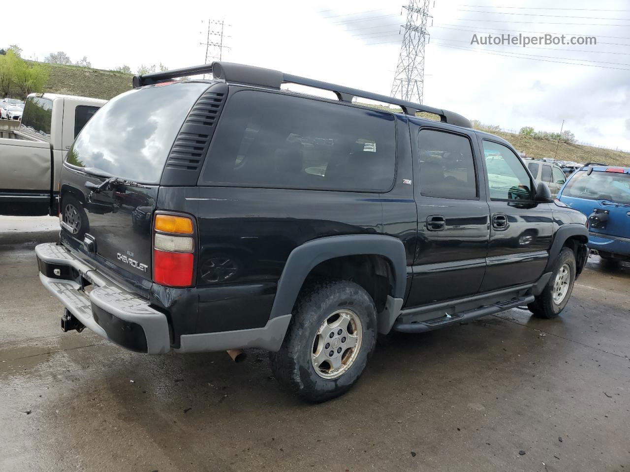 2005 Chevrolet Suburban K1500 Black vin: 3GNFK16ZX5G210731