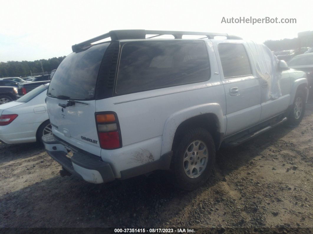 2005 Chevrolet Suburban Z71 White vin: 3GNFK16ZX5G224046