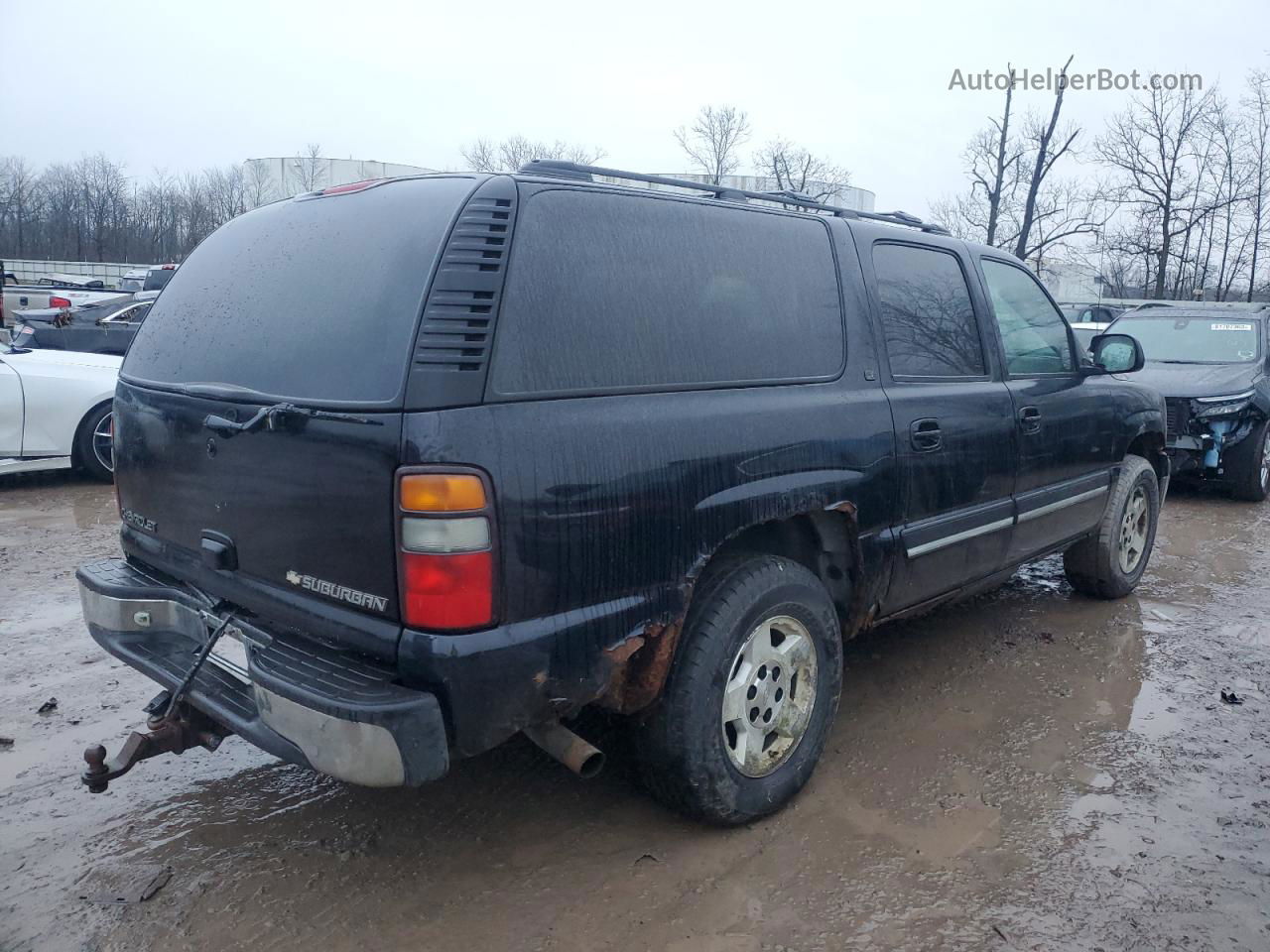 2005 Chevrolet Suburban K1500 Black vin: 3GNFK16ZX5G231708