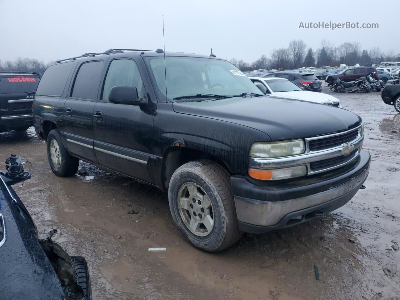 2005 Chevrolet Suburban K1500 Black vin: 3GNFK16ZX5G231708