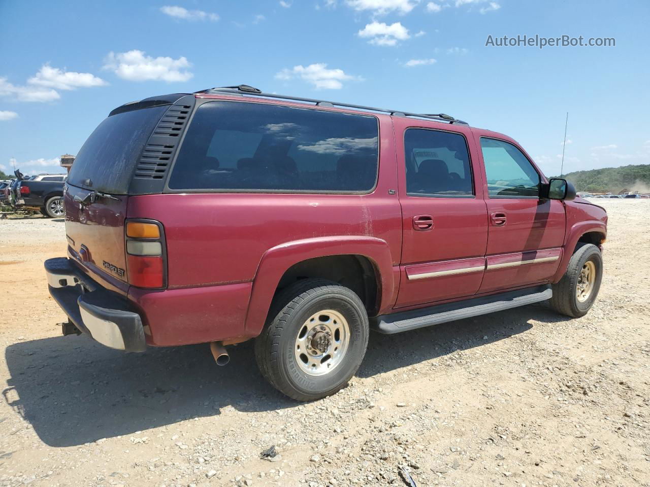 2005 Chevrolet Suburban C2500 Red vin: 3GNGC26G75G285067