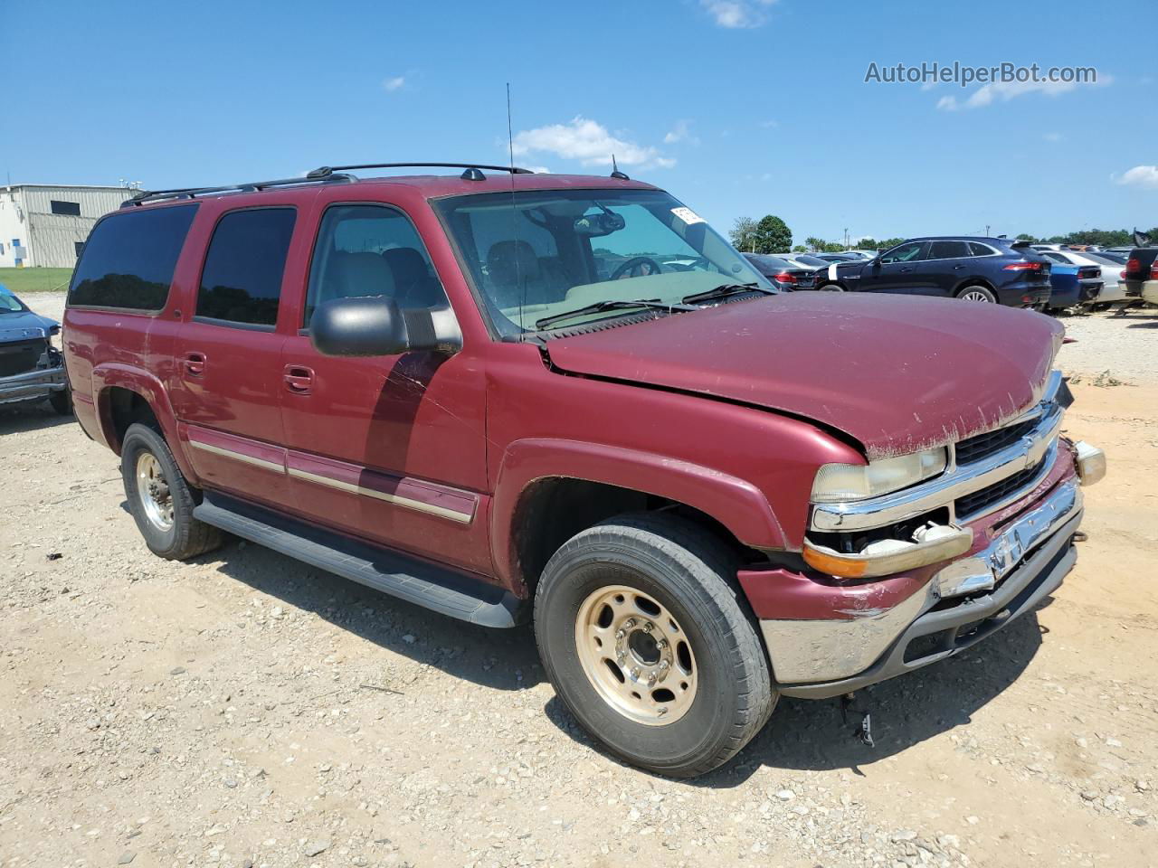 2005 Chevrolet Suburban C2500 Red vin: 3GNGC26G75G285067