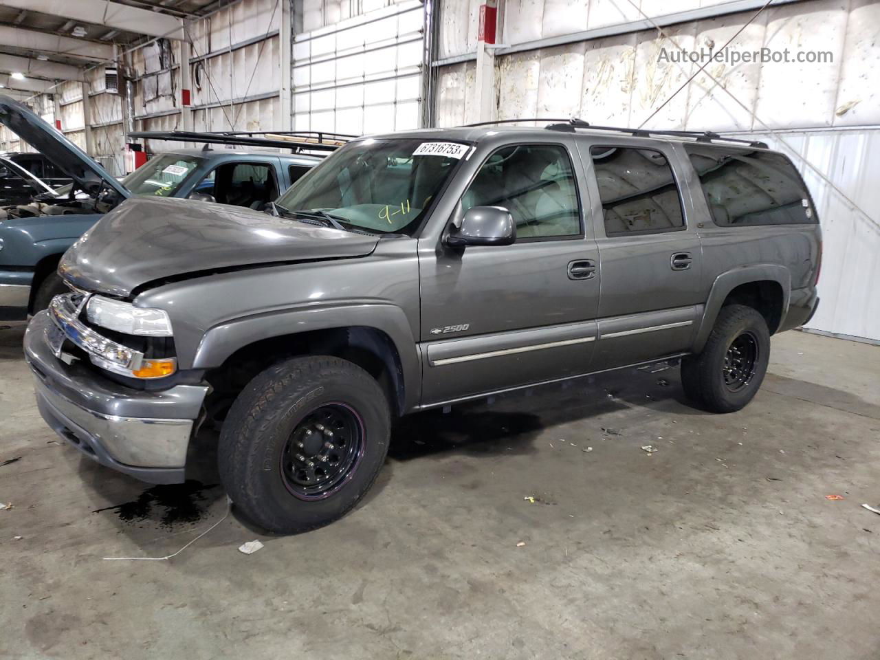 2000 Chevrolet Suburban K2500 Gray vin: 3GNGK26U2YG147174