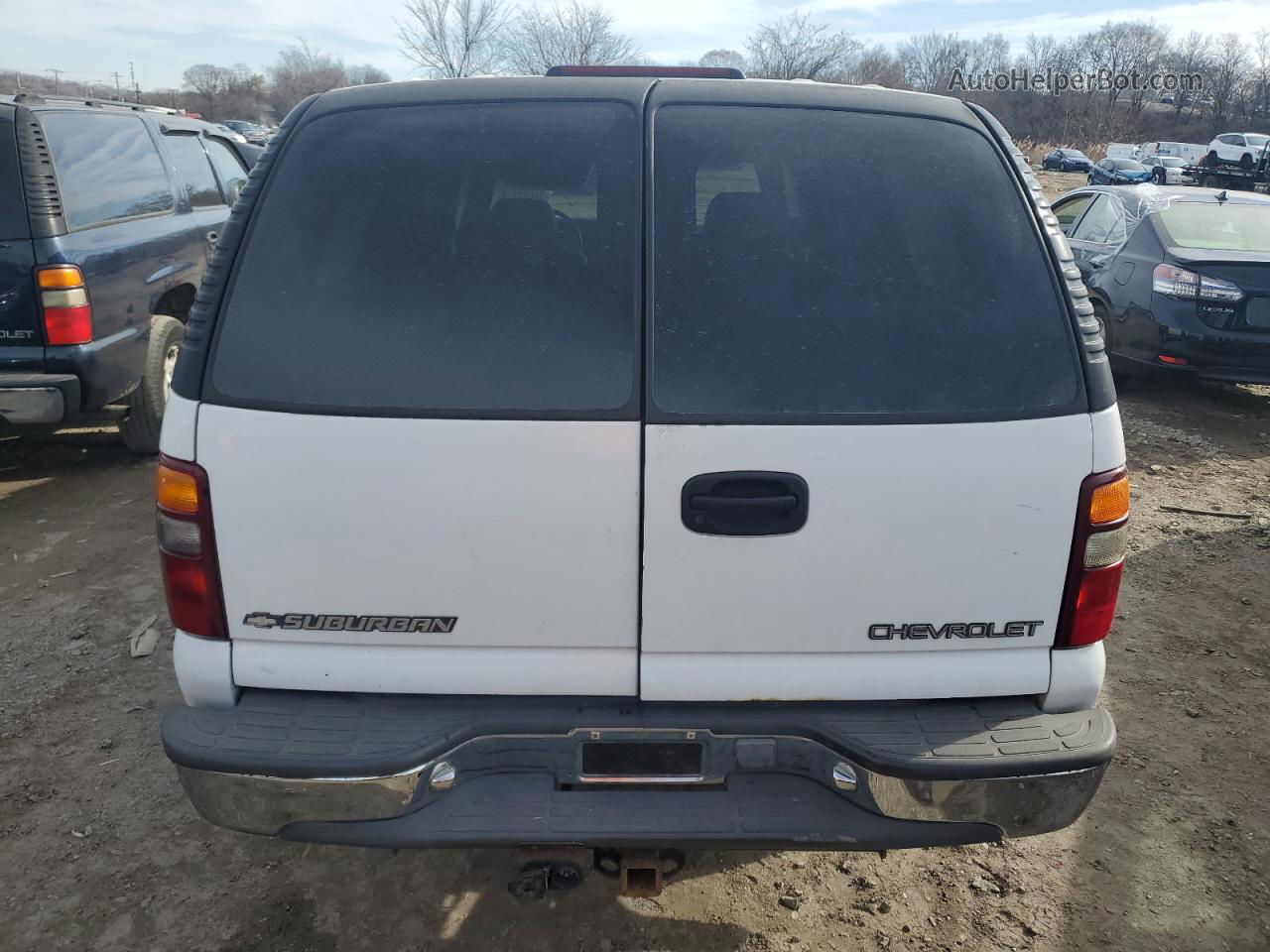 2000 Chevrolet Suburban K2500 White vin: 3GNGK26U5YG196532