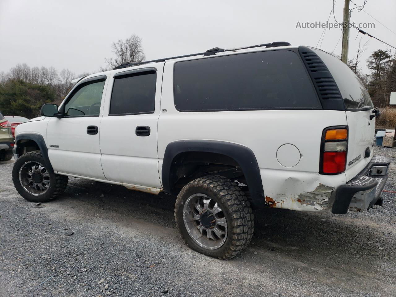 2000 Chevrolet Suburban K2500 White vin: 3GNGK26U8YG160236