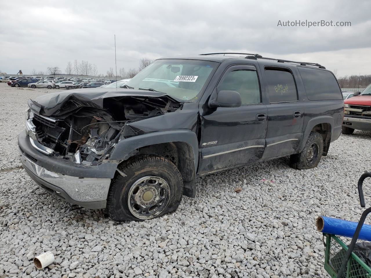 2000 Chevrolet Suburban K2500 Black vin: 3GNGK26U8YG199439