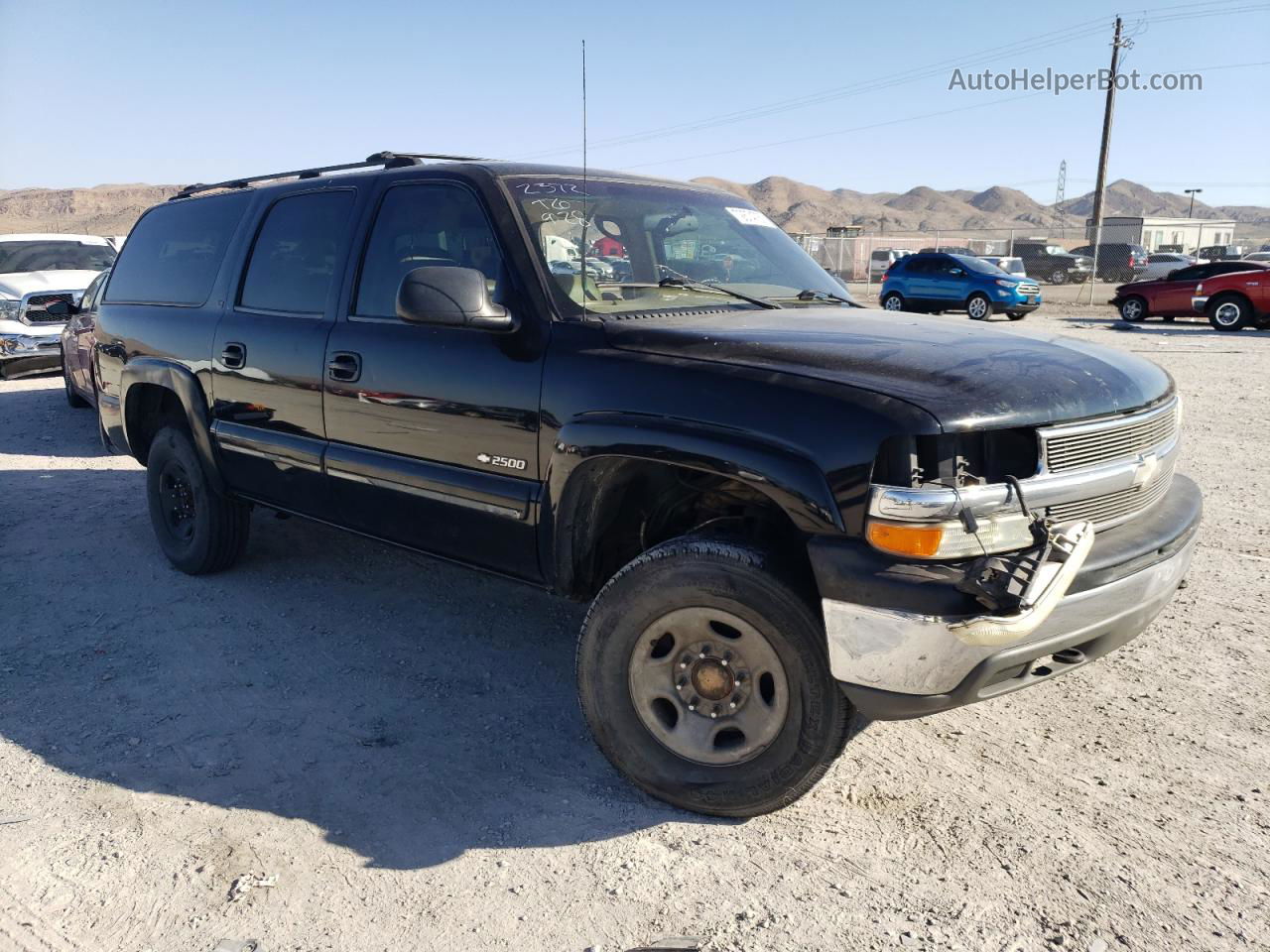 2000 Chevrolet Suburban K2500 Black vin: 3GNGK26U9YG152372