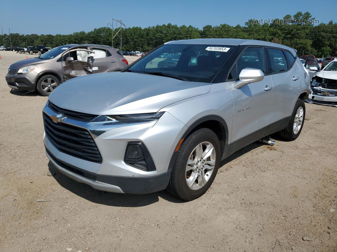 2019 Chevrolet Blazer L Silver vin: 3GNKBARA6KS651981