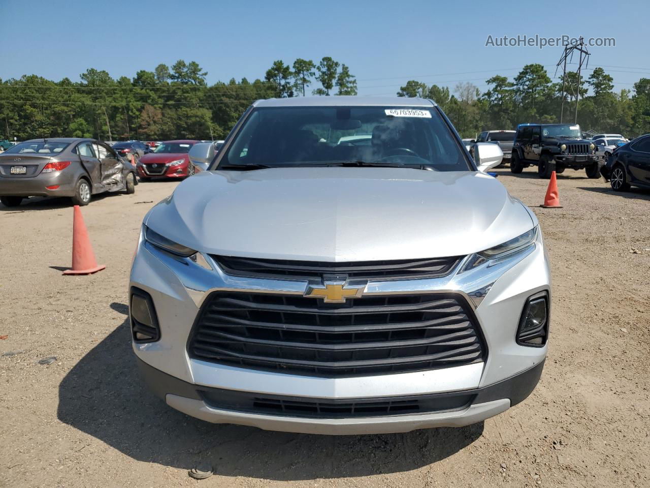 2019 Chevrolet Blazer L Silver vin: 3GNKBARA6KS651981