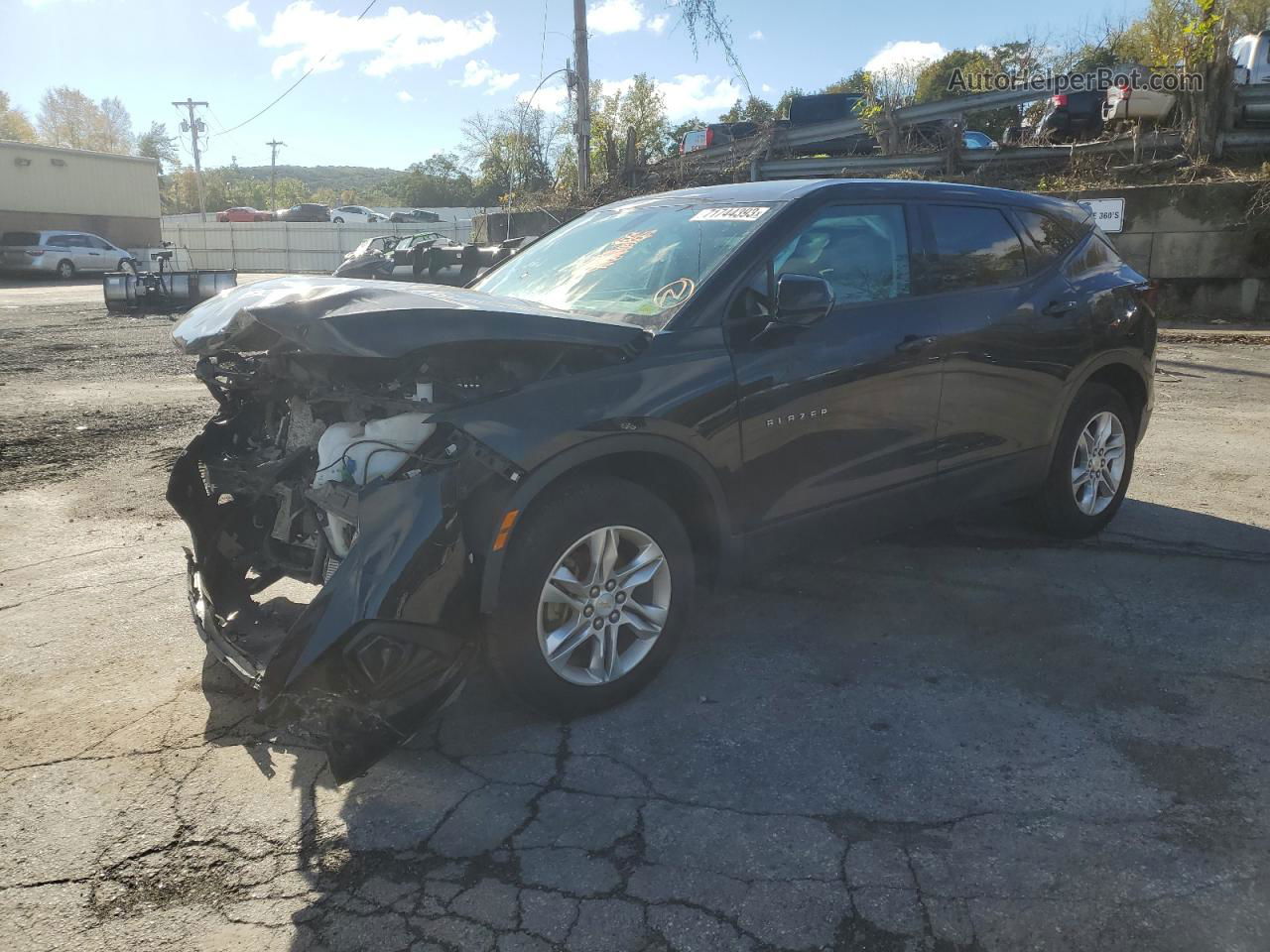 2019 Chevrolet Blazer 1lt Black vin: 3GNKBBRA0KS569265