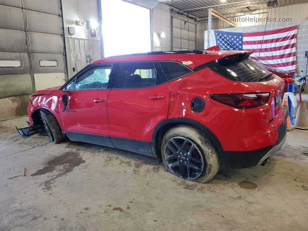 2020 Chevrolet Blazer 1lt Red vin: 3GNKBBRA0LS572166