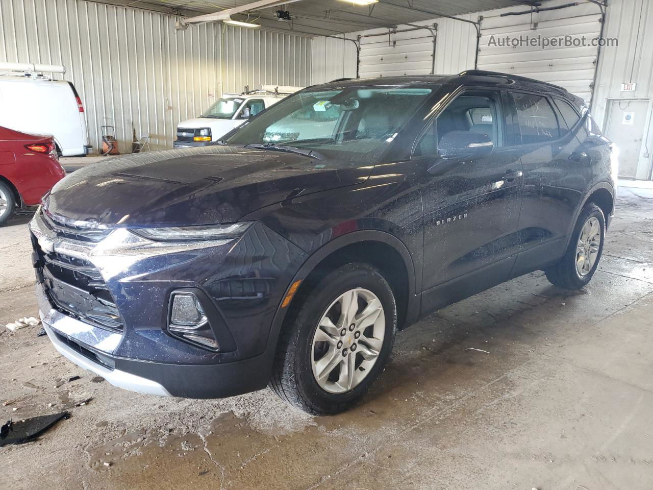 2020 Chevrolet Blazer 1lt Blue vin: 3GNKBBRA0LS666824