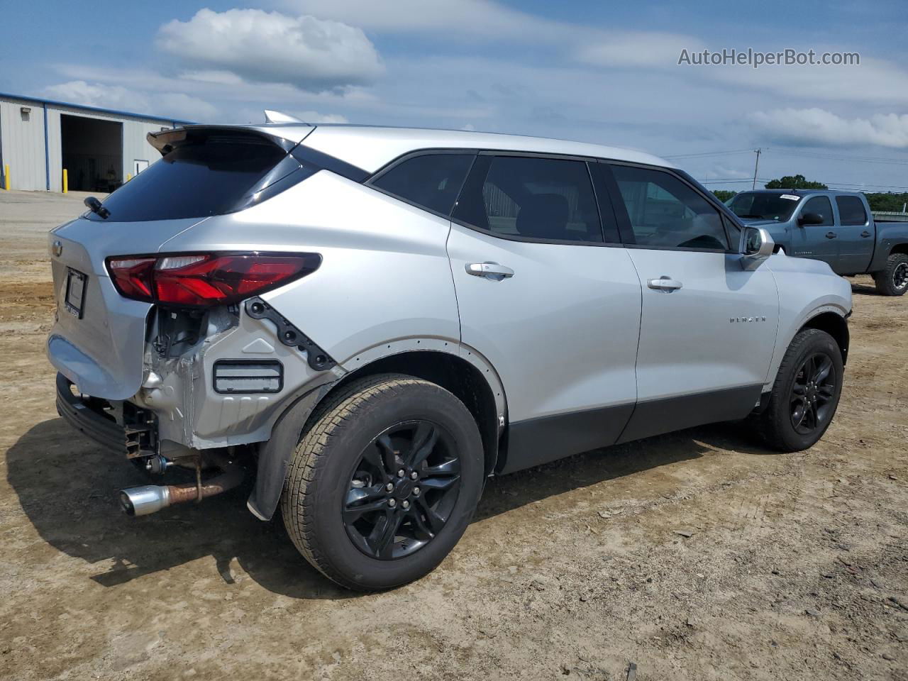 2019 Chevrolet Blazer 1lt Silver vin: 3GNKBBRA1KS657578