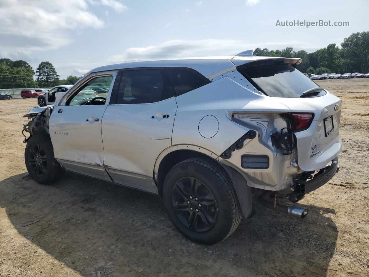 2019 Chevrolet Blazer 1lt Silver vin: 3GNKBBRA1KS657578