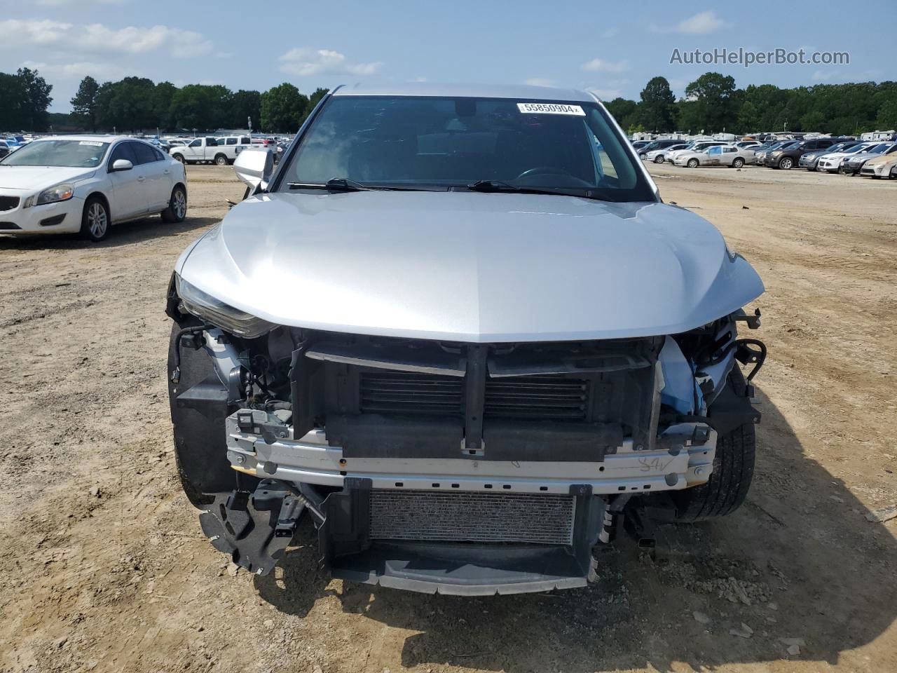 2019 Chevrolet Blazer 1lt Silver vin: 3GNKBBRA1KS657578