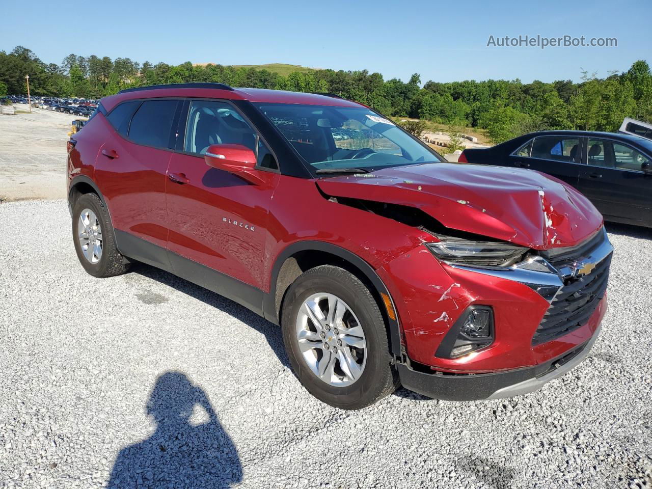 2019 Chevrolet Blazer 1lt Red vin: 3GNKBBRA1KS687714