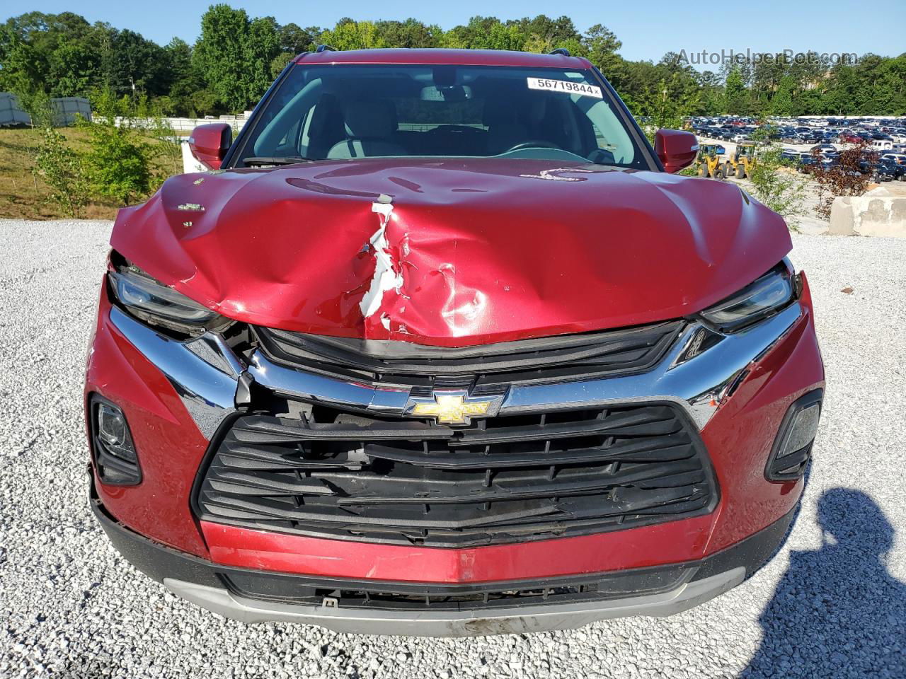 2019 Chevrolet Blazer 1lt Red vin: 3GNKBBRA1KS687714