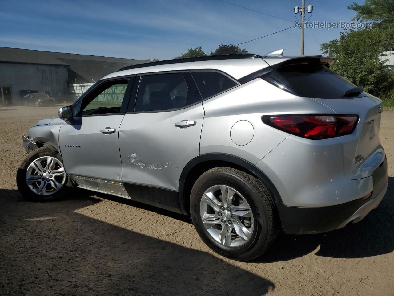 2019 Chevrolet Blazer 1lt Silver vin: 3GNKBBRA2KS602363