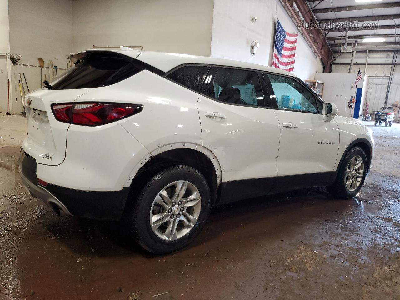 2019 Chevrolet Blazer 1lt White vin: 3GNKBBRA2KS693537