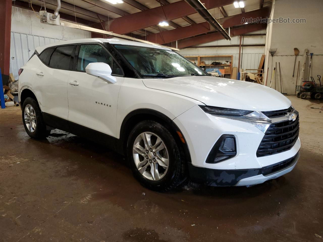 2019 Chevrolet Blazer 1lt White vin: 3GNKBBRA2KS693537