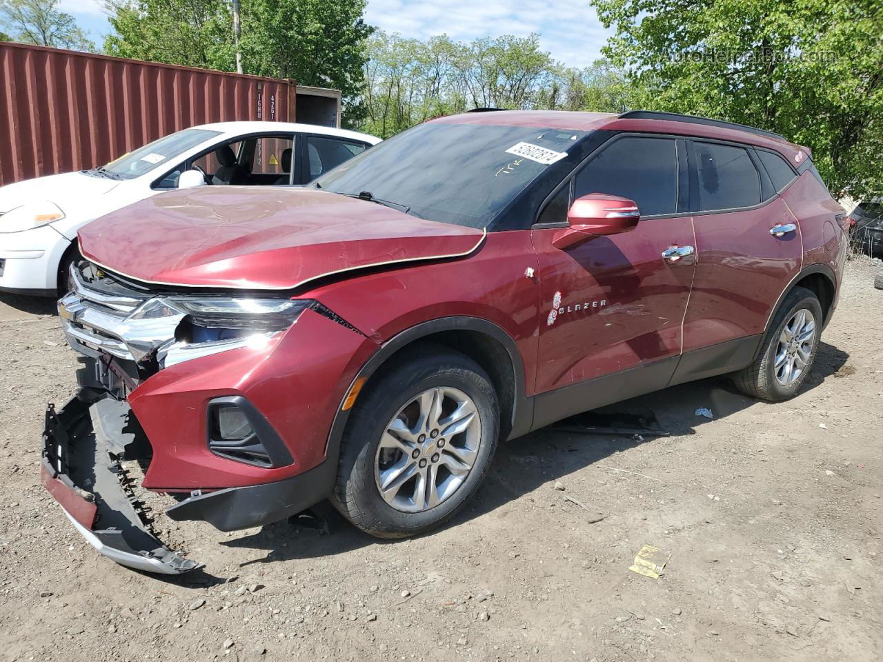 2020 Chevrolet Blazer 1lt Red vin: 3GNKBBRA2LS542733