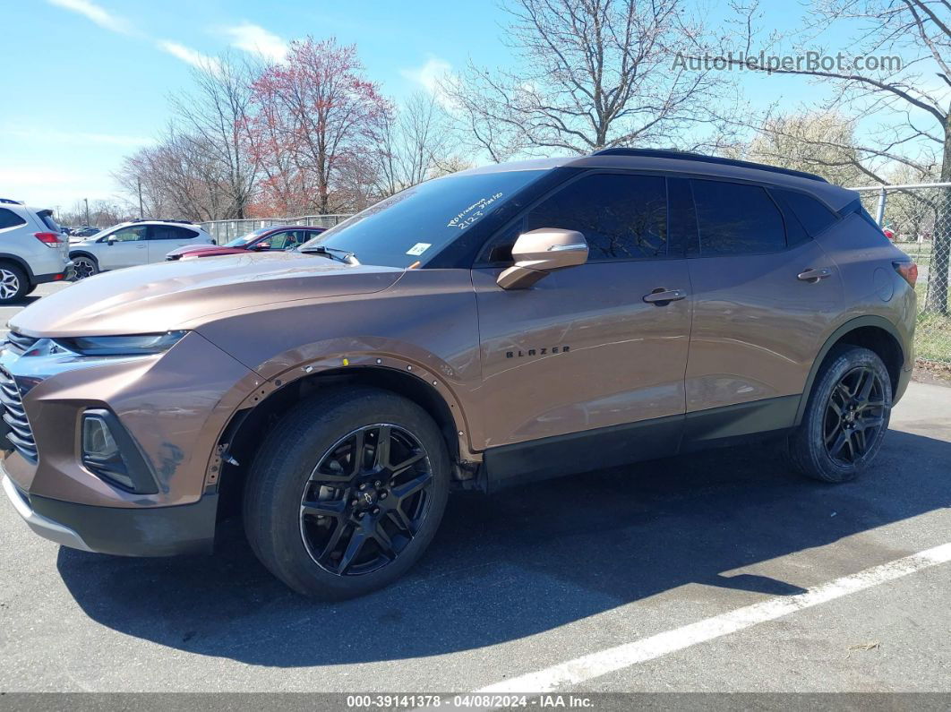 2019 Chevrolet Blazer Коричневый vin: 3GNKBBRA3KS692123