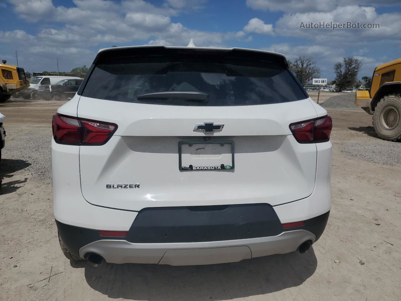 2020 Chevrolet Blazer 1lt White vin: 3GNKBBRA3LS606309